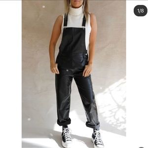 Leather overalls small